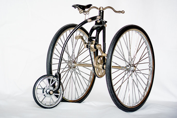 bicicleta, vell, nostàlgia, model de, nostàlgics, mobles