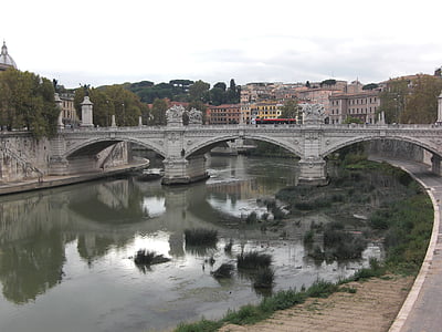 Roma, İtalya, Tiber Nehri, nehir, Fiume tevere, Köprü
