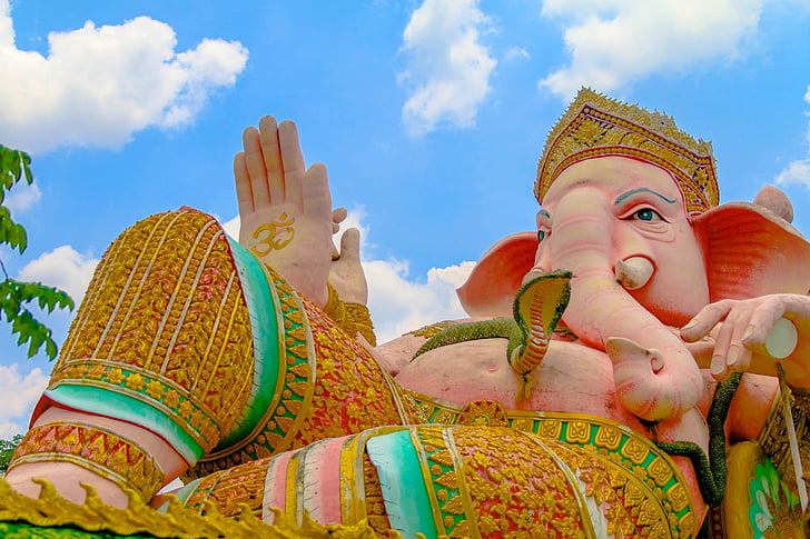 Ganesh, tro på, Gud suksess, Asia, religion, buddhisme, kulturer