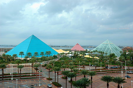 Galveston, au Texas, pyramides, architecture