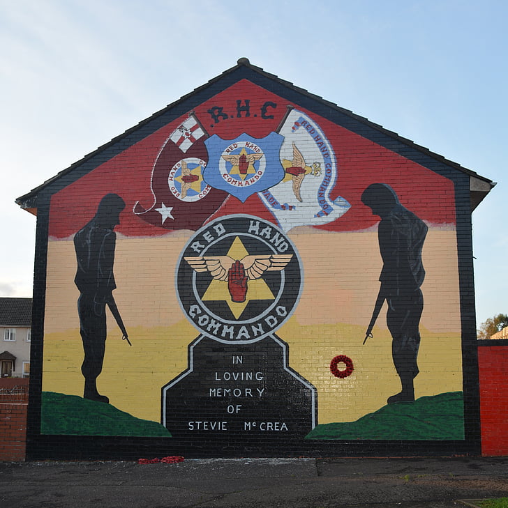 duvar resmi, Belfast, çatışma