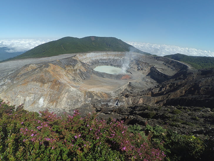 Vulcanul Poas, vulcan, Costa Rica, turism