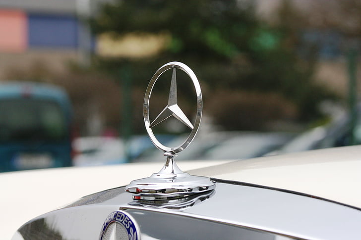 Mercedes, stjärnigt, Chrome, Auto, Mercedes star, Oldtimer, Mercedes benz