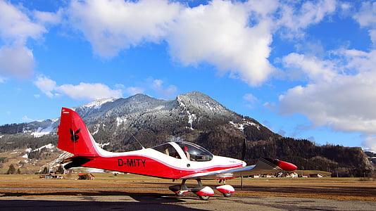 fly, airport, allgäu, glider pilot, agatha cell, aircraft, runway