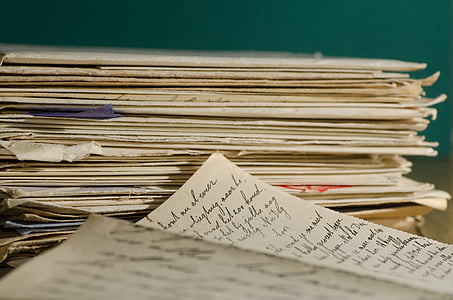stack letters, letter, handwriting, family letters, written, pen, ink