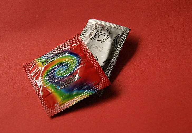 färgstarka kondomer, kondomer, preventivmedel, preventivmedel, latex, säker, skydd