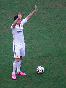 James rodriguez, cầu thủ bóng đá, Real madrid, khí cầu, bóng đá, Sân vận động, Santiago bernabeu