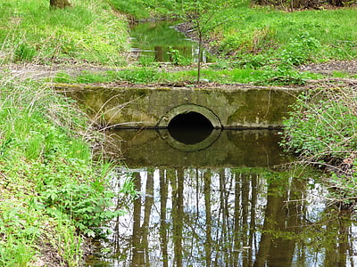 Brook, Stream, de beek, rivier, water, reflectie, natuur