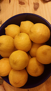 citroner, saftiga, gul, mat, Juice, sura, frukt