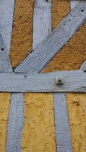 paret, pern, textura, antiga casa, Normandia, Daub, fons