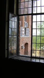 Прозорец, замък, прозореца, стъкло