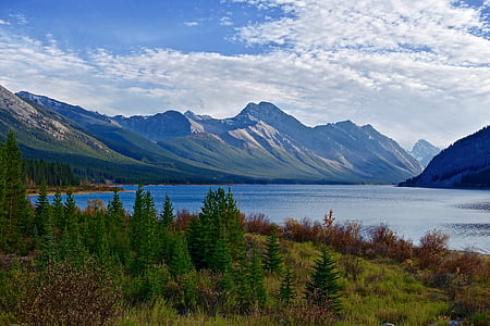 calm, lake, landscape, mountain, mountains, nature, outdoors