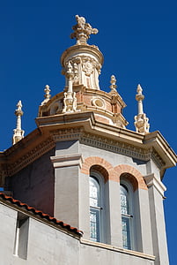 templom, székesegyház, Szent Ágoston, Florida, Steeple, történelmi, Landmark