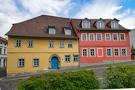 Zeitz, Saksijas-Anhaltes, Vācija, Vecrīgā, vecā ēka, ēka, arhitektūra