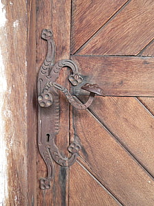vell, porta, porta de fusta, fusta - material, arquitectura, entrada, marró