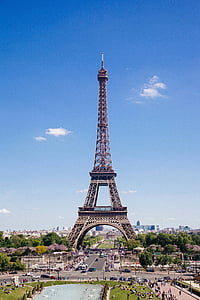 architecture, bâtiment, capital, ville, Tour Eiffel, point de repère, monument