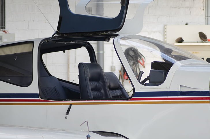 cockpit, aircraft, propeller plane, aviation