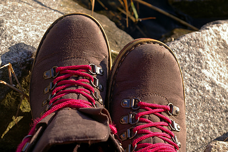 shoe, trekking, eyelets, sole, shoelace, hiking shoes, shoe lace
