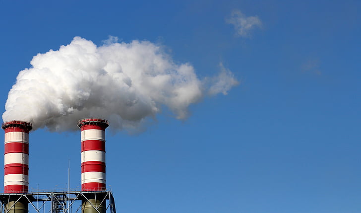 rook, fabriek, vervuiling, industrie, schoorsteen, dampen, rook - fysieke structuur