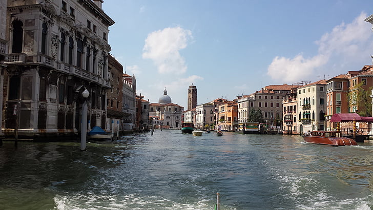 Venedig, Italien, Europa, vatten, Venedig - Italien, Canal, nautiska fartyg