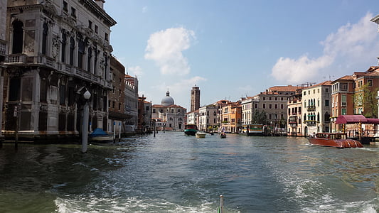 Venecia, Italia, Europa, agua, Venecia - Italia, canal, embarcación náutica