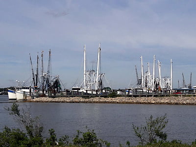Mayport, katkarapu veneet, Kalastus, Florida