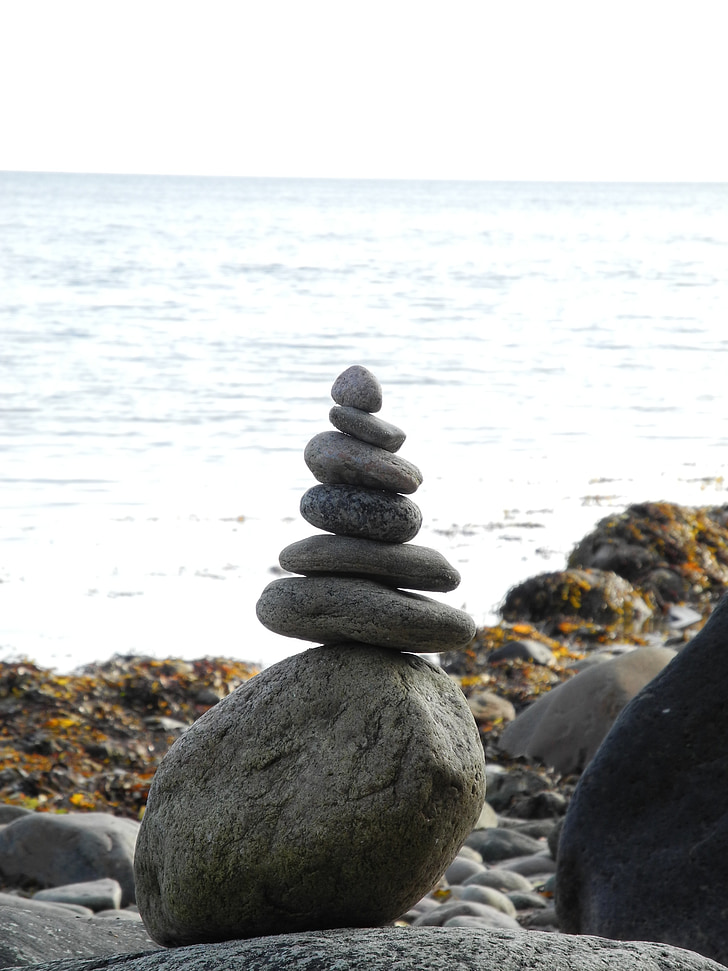 akmenys, Danija, jūra, paplūdimys