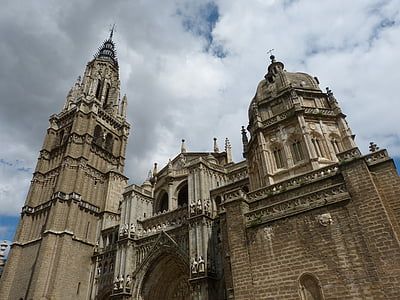 toledo, cathedral, church, dome, spain, castile, old town