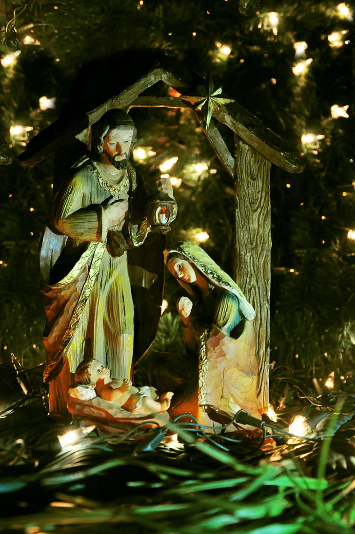 christmas, nativity scene, jesus, manger