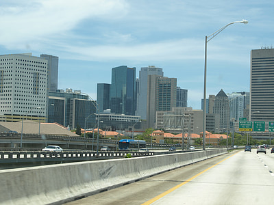 Miami, Skyline, costruzione, Stati Uniti d'America, architettura, Florida, grattacielo