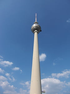 radijski stolp, Berlin, TV stolp, stolp, Alexanderplatz, mejnik, arhitektura