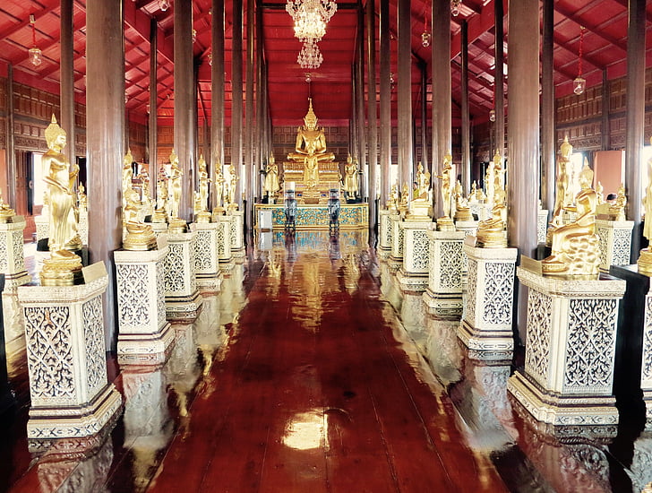 Bangkok, Buddha, emas, meditasi, Buddhisme, Thailand, Asia