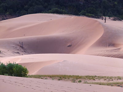 bukit-bukit pasir yang merah muda, Utah, Amerika Serikat, pasir, gurun, kering, panas