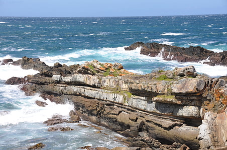 south africa, tsitsikamma, national park, sea, coast, rocks, cliff
