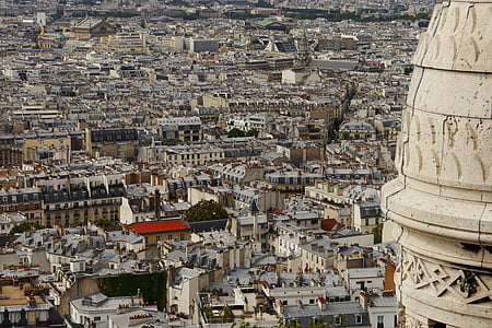 Paris, Skyline, vieux, ville, lieux d’intérêt, sacré-coeur, vieille ville