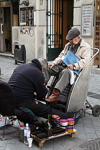 靴磨きの少年, 老人, サンティアゴ, チリ