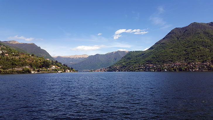 ezers, Komo, Itālija, ūdens, Lombardija, ainava, LECCO