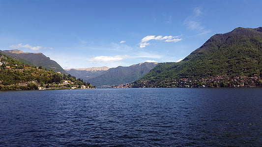 Lago, como, Itália, água, Lombardia, paisagem, Lecco