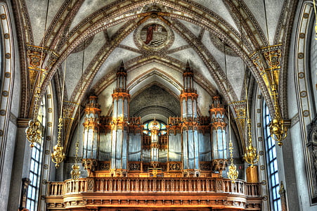 Santa clara kirke, Stockholm, Sverige, arkitektur, bygge, gamle, murstein