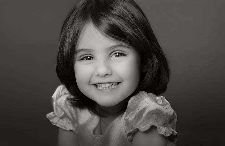 portrait, kids, child, people, smiling, girl, young