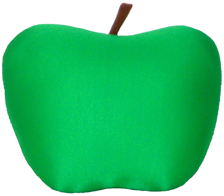 apple, green, pillow, nylon