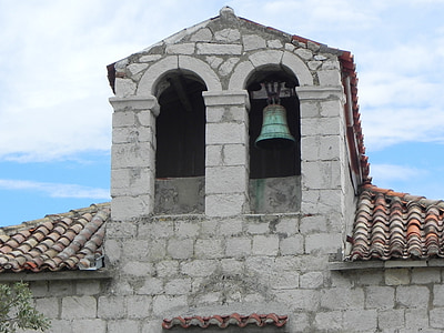 zvonik, nebo, zvonik, zvonec, stavbe, zidane, mesto