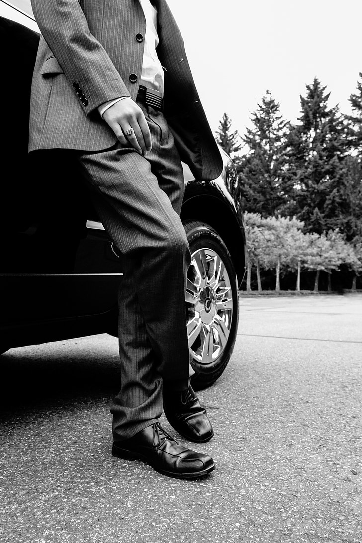 handsome, man, suit, male, business, man in suit, car
