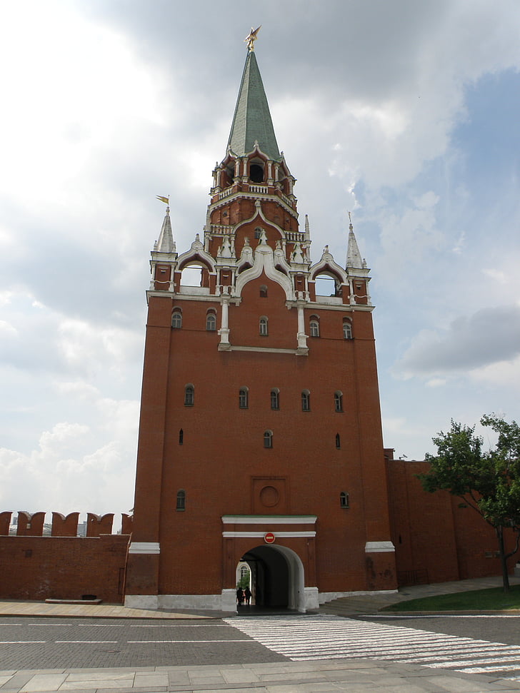 Kreml, Gate, Tower, Moskva