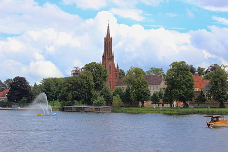 Ludwigslust-parchim, katolska kyrkan, kyrkan, historiskt sett, byggnad, Mecklenburg-Vorpommern, tegel