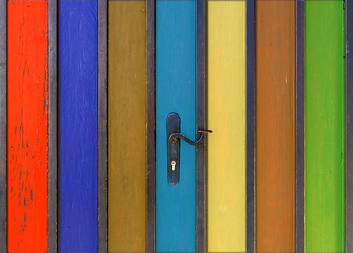 textura, patrón de, Fondo, puerta, objetivo, colorido, Color