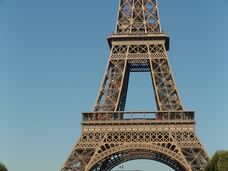 Párizs, épület, a központ a, építészet, Franciaország, Eiffel-torony, Párizs - Franciaország