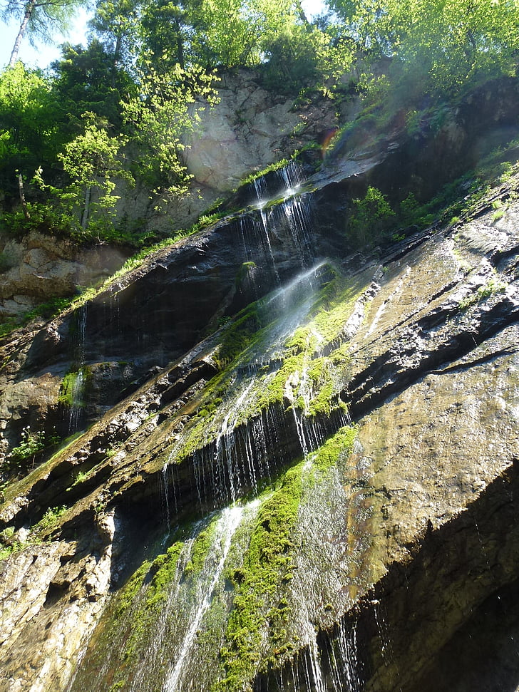 Torrent, Wimbachklamm, Bergbach, Natur, im freien, Wasserfall