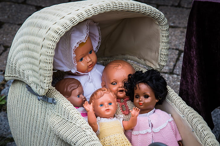 lėlės, lėlės, vežimėliai, vaiko vežimėlį, Žaislai, vaikas