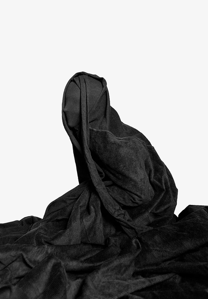 black, textile, white, surface, new zealand, veil, adult